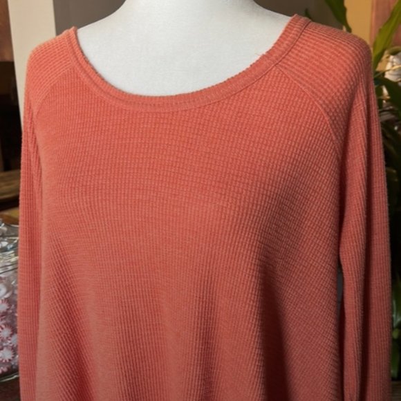 Free People We the Free Thermal waffle Knit Swing top szS - Picture 5 of 11